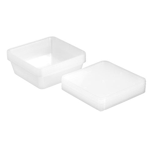 REUSABLE FOOD CONTAINER SQR 950ML 8PK
