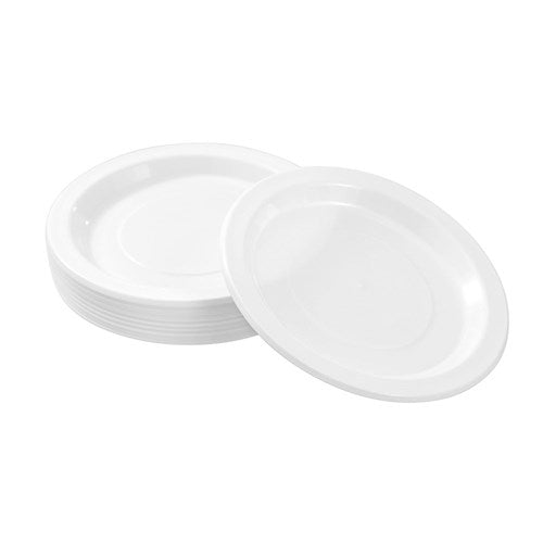 Reusable Plastic Serving Plate 22.5cm 25pk