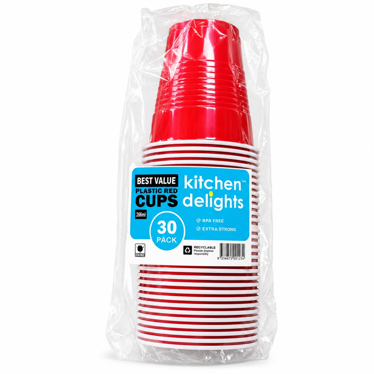Plastic Red Cup 500ml 30pk