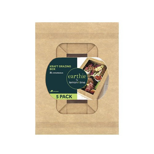ECO KRAFT GRAZING BOX 2L 5PK 21.5X16X6CM