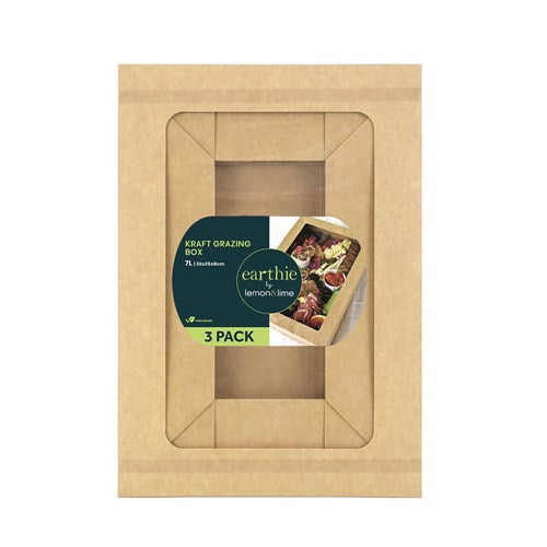 Eco Kraft Grazing Box 7l 3pk 36x25x8cm