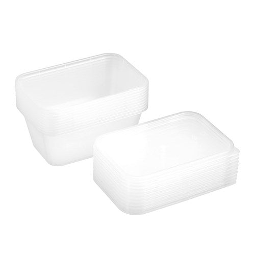 REUSABLE FOOD CONTAINER RECT 300ML 10PK