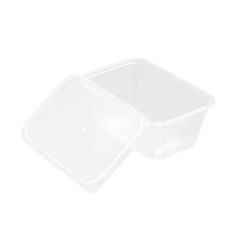 REUSABLE FOOD CONTAINER RECT 300ML 10PK