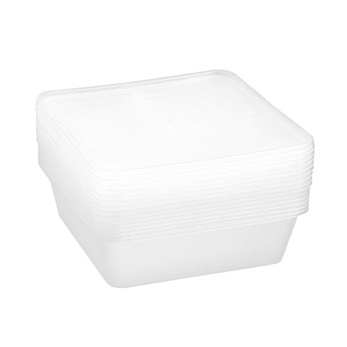 REUSABLE FOOD CONTAINER SQR 950ML 8PK