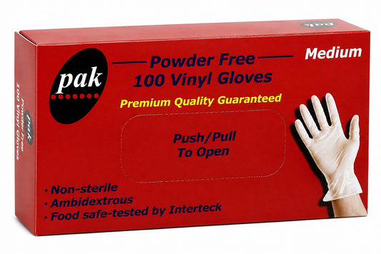 Vinyl Clear Gloves - Medium