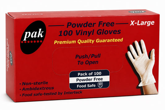 Vinyl Clear Gloves - Xlarge