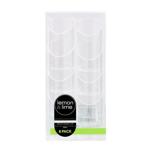 Mini Luxe Angled Dessert Cup 8pk 85ml