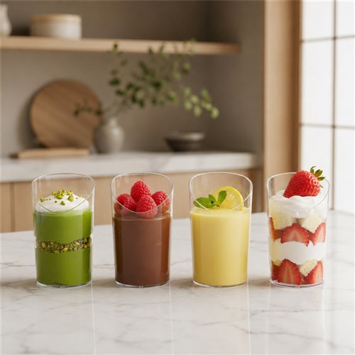 Mini Luxe Angled Dessert Cup 8pk 85ml
