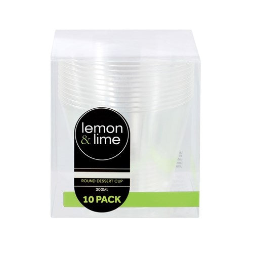 Mini Luxe Round Dessert Cup 10pk 200ml