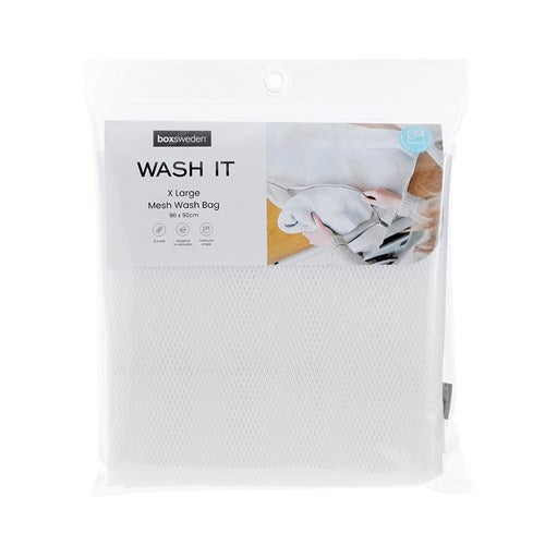 MESH WASH CLOTHES BAG XLGE 90X90CM