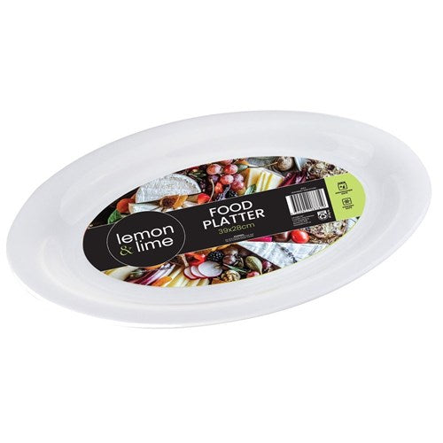 Serving Platter Oval Small 39x28cm White