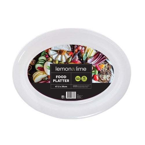 Serving Platter Oval Large 47.5x36cm White