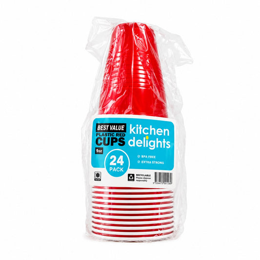 Plastic Red Cup 260ml 24pk