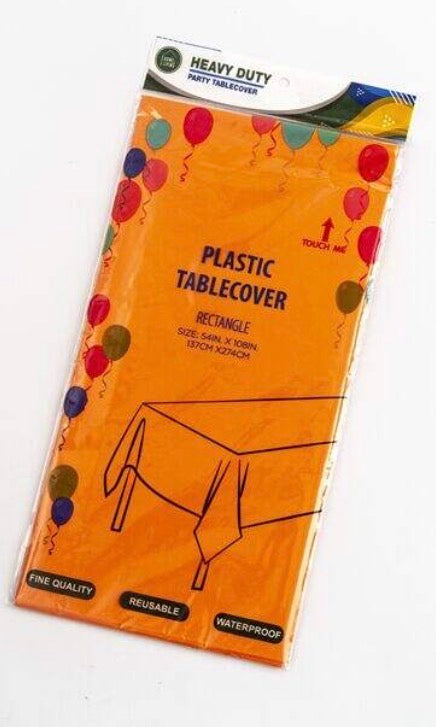 Heavy Duty Orange Rectangle Disposable Table Cover