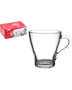 Glass Coffee/Tea Mug 260ml 6pk