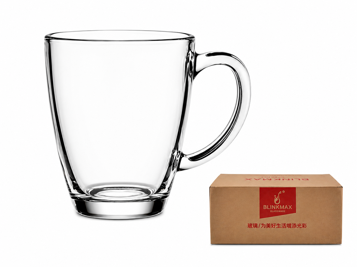Large Glass Mug 365ml 6pk