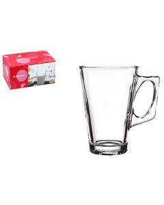 Glass Latte Glass 240ml 6pk