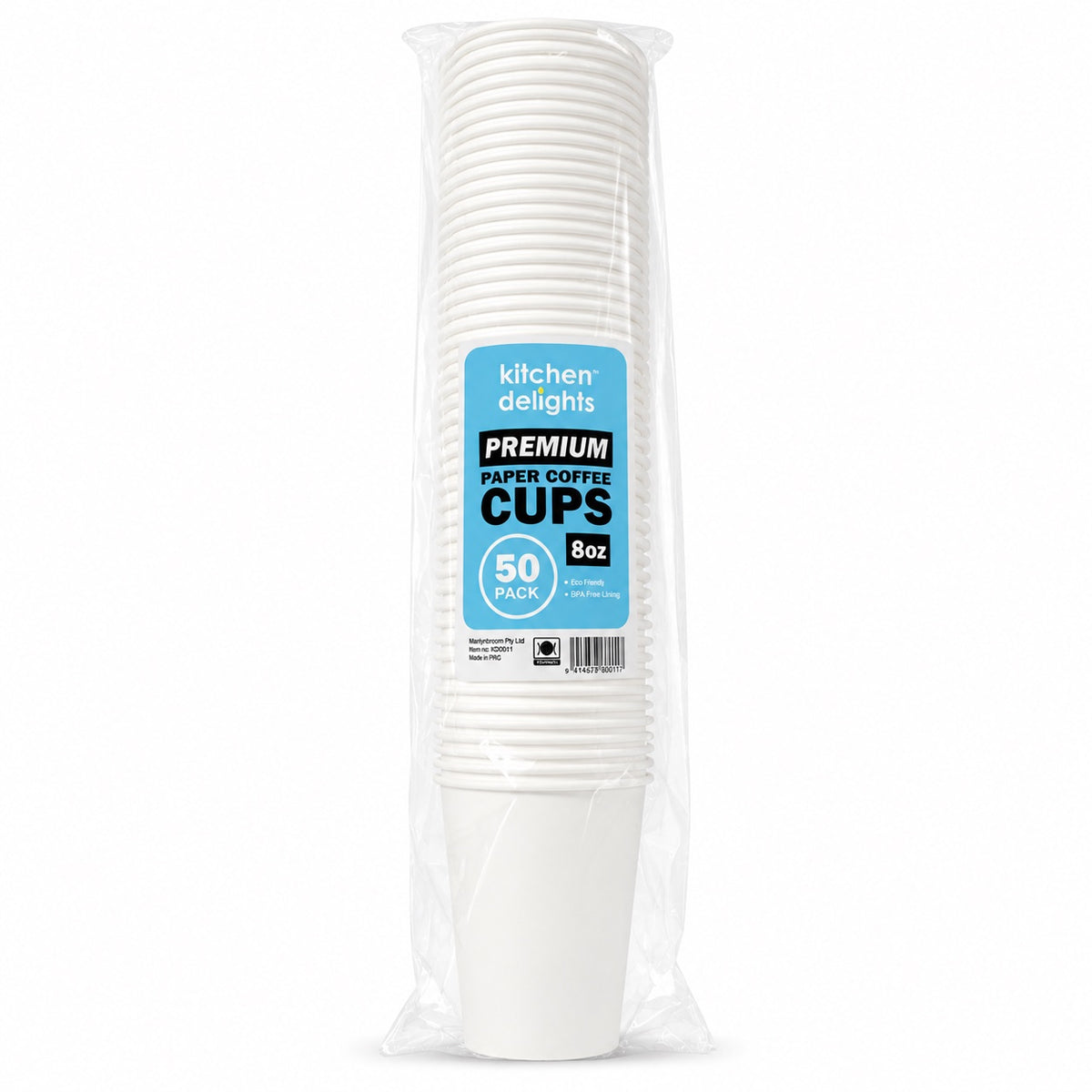 Paper Coffee Cup (plain White) 8oz 50pk