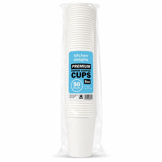Paper Coffee Cup (plain White) 8oz 50pk