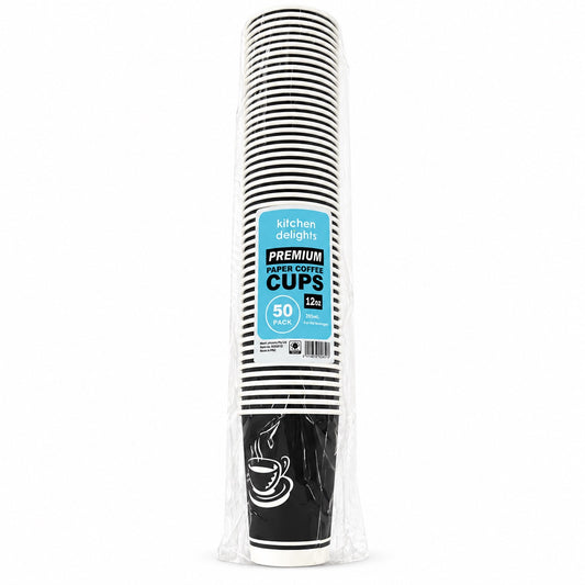 Coffee Cup (Black) 12oz 50pk