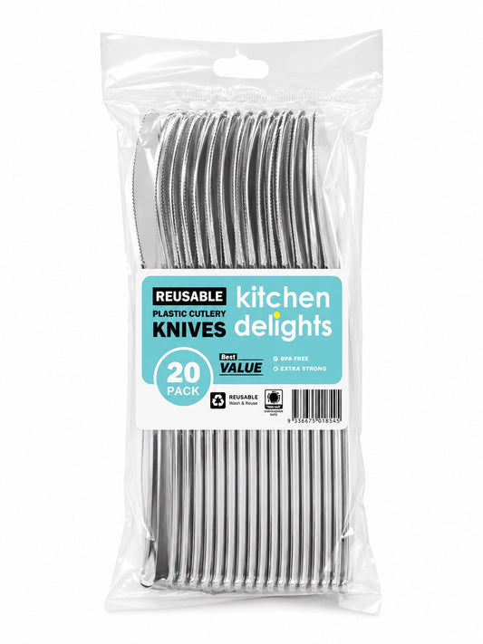 Reusable Plastic Knife 20pk