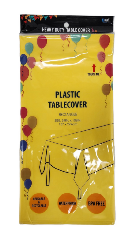 Heavy Duty Yellow Rectangle Disposable Table Cover