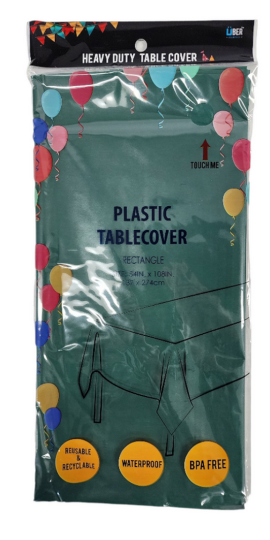 Heavy Duty Green Rectangle Disposable Table Cover
