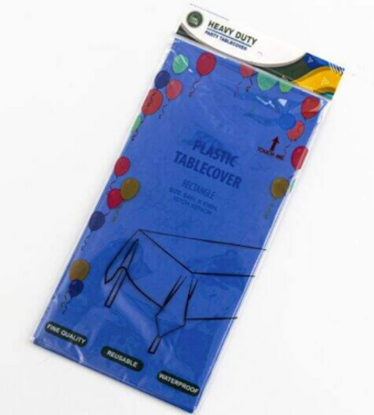 Heavy Duty Blue Rectangle Disposable Table Cover