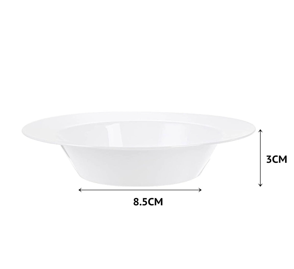 Plastic Bowl (White) 180mm 50pc